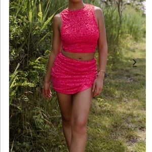 Mesh top and skirt. Size small.